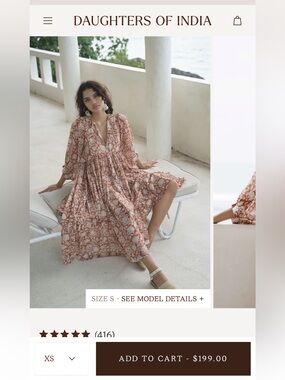 Daughters of India Kyra Midi Dress